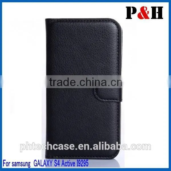 Stylish Hot Selling Wallet Leather Case for Samsung Galaxy s4 Active I9295 photo-2