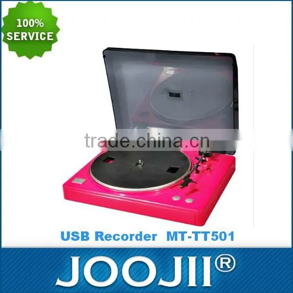 2015 Hot-selling Recordable Turntable With USB Output Port Connecting Computer