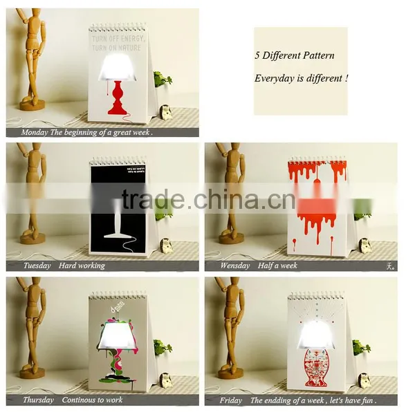 Custom USB Page By Page Lamp Desk Table Lamp LED Night Light photo-2
