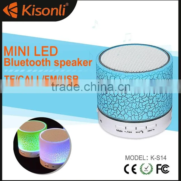 Colorful Led Light Wireless Bluetooth Speaker With TF Card Playing photo-3