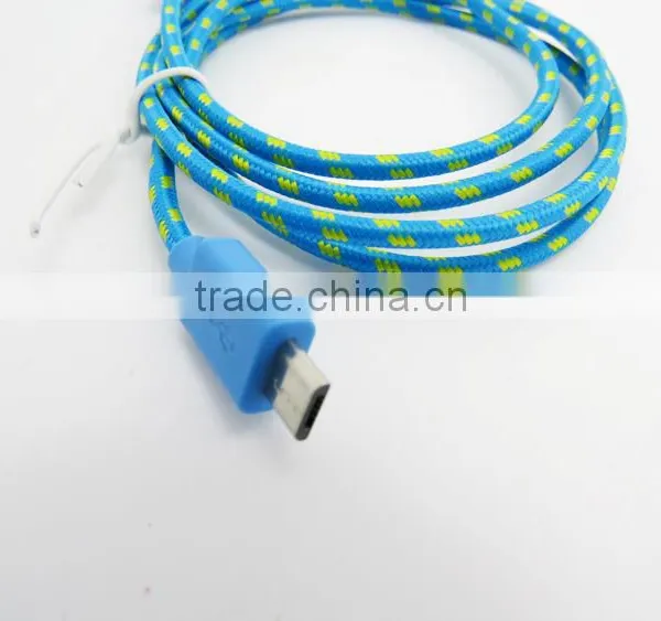 Bulk Buy From China Fabric Nylon Braided Usb Mobile Charger Cable for Mobile Phone photo-6