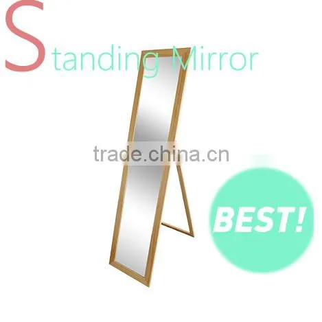 Floor Standing Wooden Frame Vintage Standing Mirror