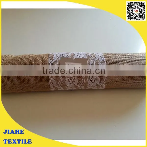 Burlap & Lace Wedding Table Runner photo-2