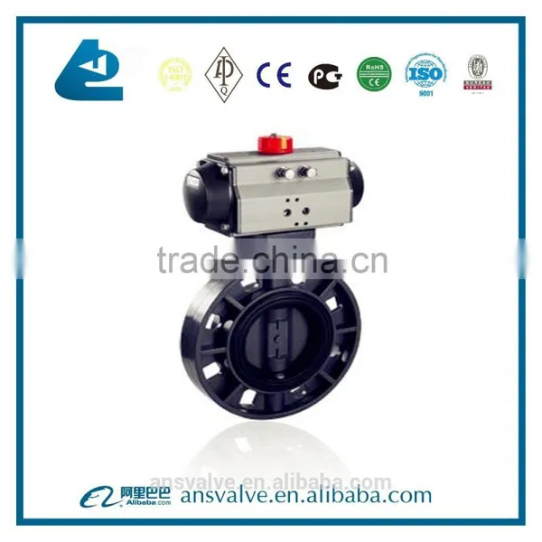 PVC Butterfly Valve With Pneumetic Actuator