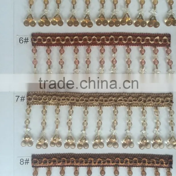 [YZLACE] Tassels Lace Curtains Wholesale 10007 photo-2