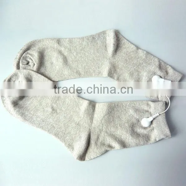 Silver Fiber Tens Ems Garments Unit Socks Conductive Electrode for Foot Massager photo-2