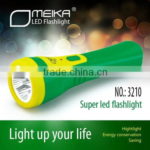 Plastic Led Flashlight Torch Rechargeable Led Flashlight