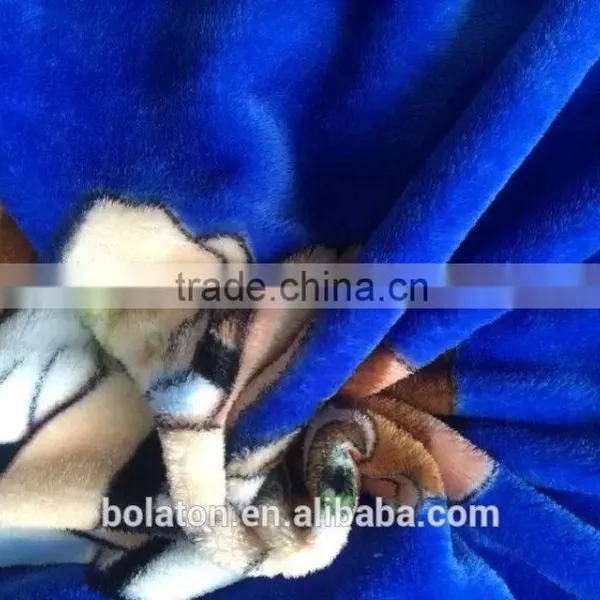 100%Polyester Flannel Printed Velvet for Bedding Sheets photo-4