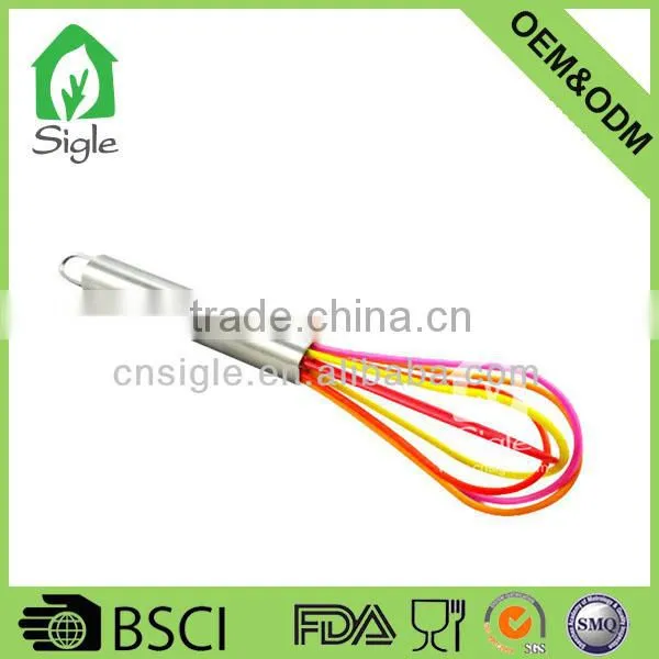 Stainless Steel Handle Silicone Whisk Balloon Wire Egg Beater Mixer Tool photo-4