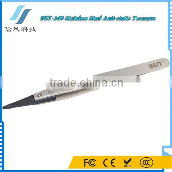 BST-249 Highly Precise Stainless Steel Anti-static Tweezers photo-4