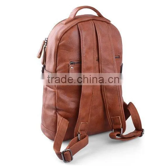 Women Genuine Cow Leather Daily Casual Backpack Handbag photo-4