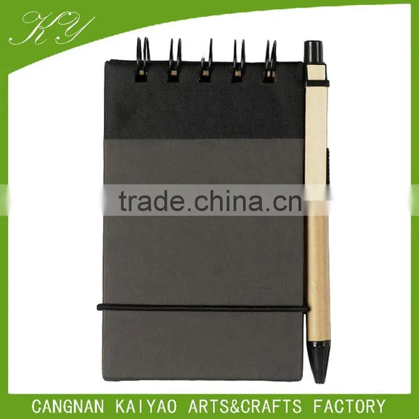 Paper Spiral Notebook With Yellow Page and Pen photo-4