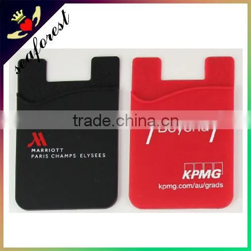 3m Adhesive Sticker Mobile Phone Silicone Smart Wallet,card Holder With Logo photo-6
