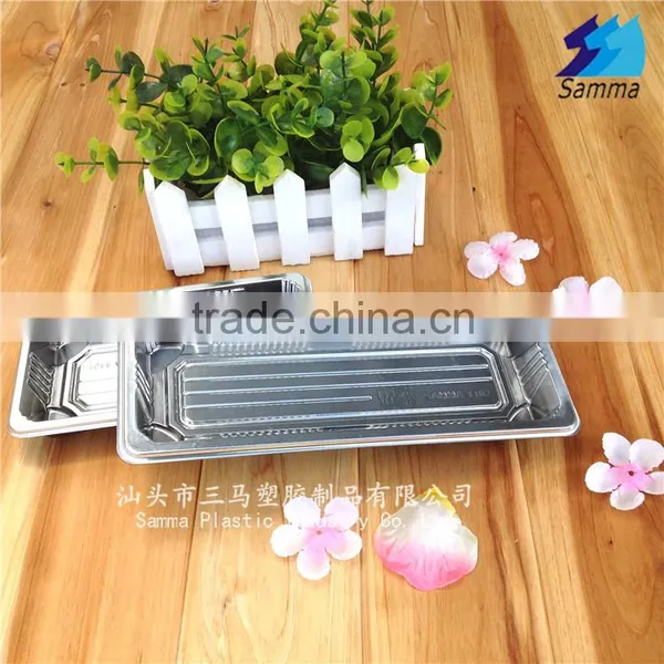 SM1-1102H Silvery Color Rectangle Food Tray for Sushi photo-2