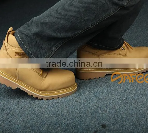 Guangzhou Welding Safety Boots With Steel Toe Cap and Steel Mid Sole Safety Shoe Code Lace up Rubber Safety Boots SA-3206 photo-5