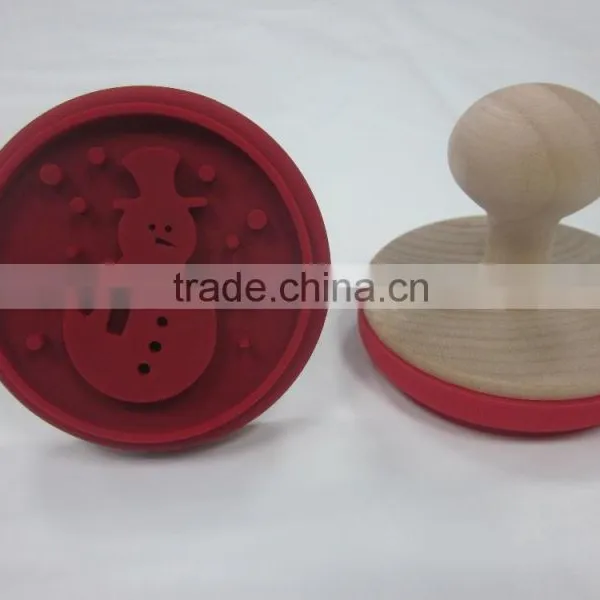 Factory Manufactured Christmas Snowman Silicone Stamp Silicone Cookie Stamp photo-2
