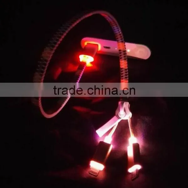 Both Ends Micro Usb Cable LED Usb Cable