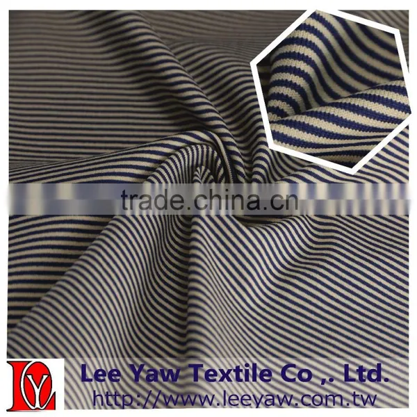 92% Nylon 66 Full Dull Tactel 8% Spandex Yarn Dyed Stripe Jersey Fabric With UV-cut Softer for Garment photo-4
