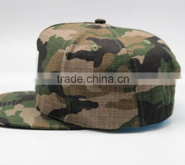 3D Embroidery Logo Camo Snap Back Hip Hop Trucker Hat photo-3