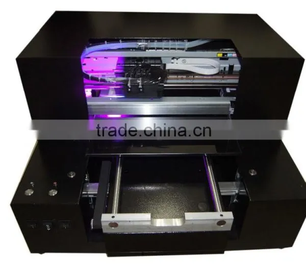 Cheap a3 6color uv Flatbed Printer Printing Onto PVC Card, USB, Wood, Case Directly photo-2
