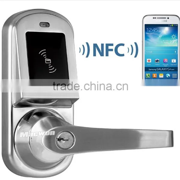 Smartphone Metal NFC Door Lock Unlocked via Smartphone NFC Tag With APP photo-3