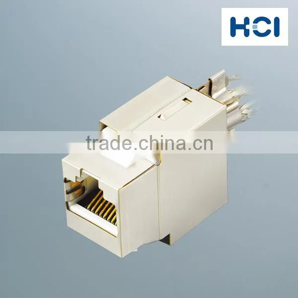 Cat6 UL 90Degree Shielded STP RJ45 Module Keystone Jack photo-2