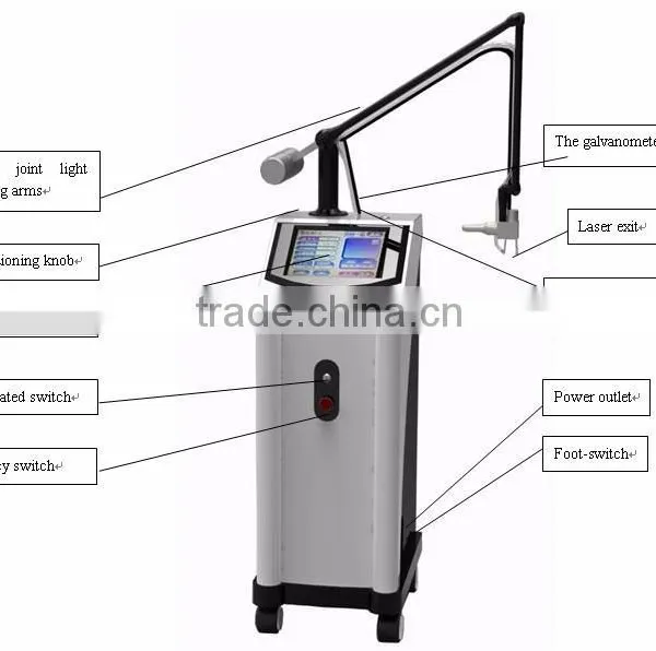 10600nm Laser Skin Resurfacing Medical Beauty Equipment Spot Scar Vascular Treatment Pigment Removal RF Tube Fractional CO2 Laser Ultra Pulse Lips Hair Removal photo-3