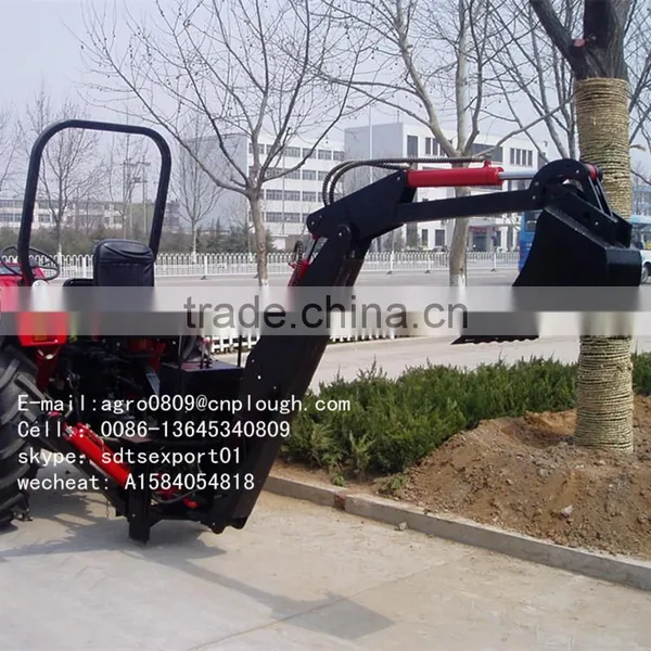 Tractor With Front End Loader and Backhoe