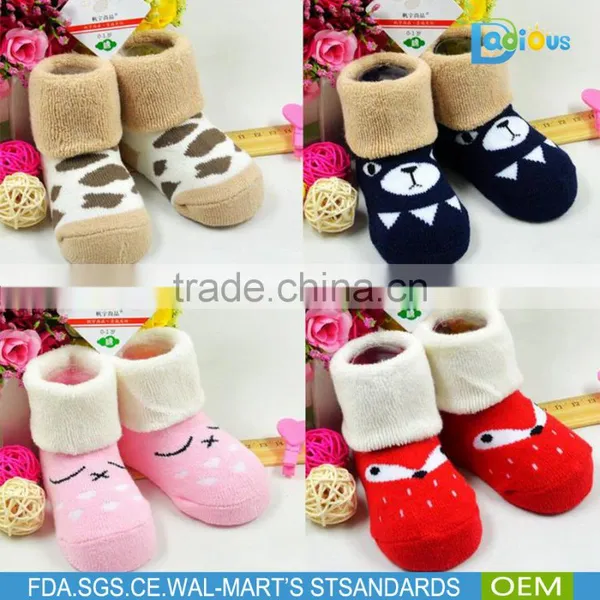 Cute Cotton Printed Baby Cartoon Socks Children Shoe Socks With 20 Different Design photo-3