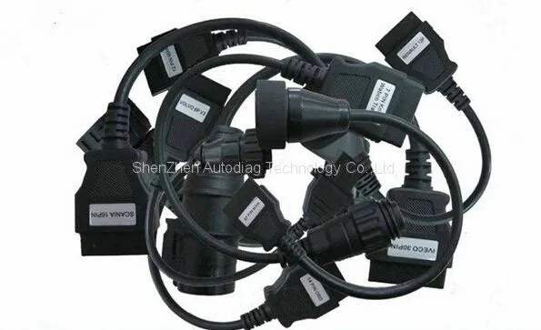 8 Piece Truck Cables OBD2 Adapter Truck Diagnostic Cable for Ds150,cdp+ photo-3