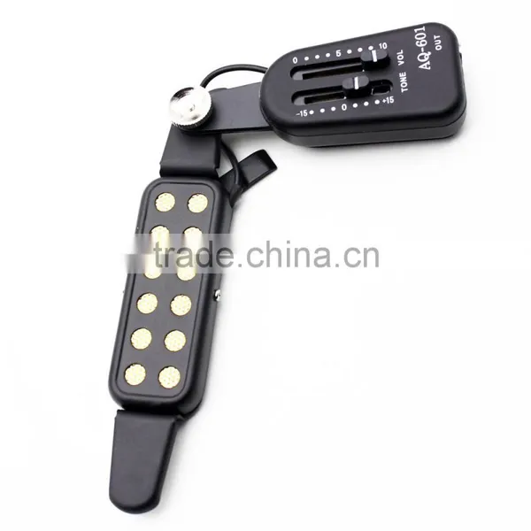 AQ-601 12hole Magnetic Sound Hole 38"/39"/40"/41" Acoustic Guitar Pickup Transducer With Volume Tone Tuner Audio Cable photo-6