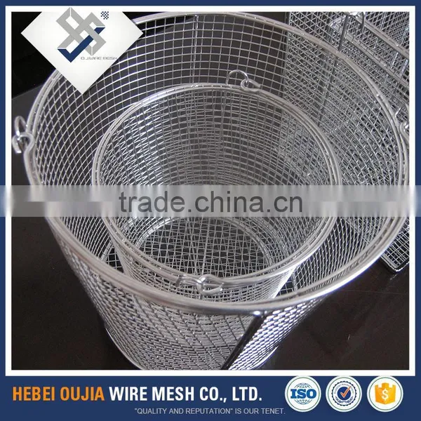 Stainless Steel Round Folding Wire Mesh Basket for Home photo-6
