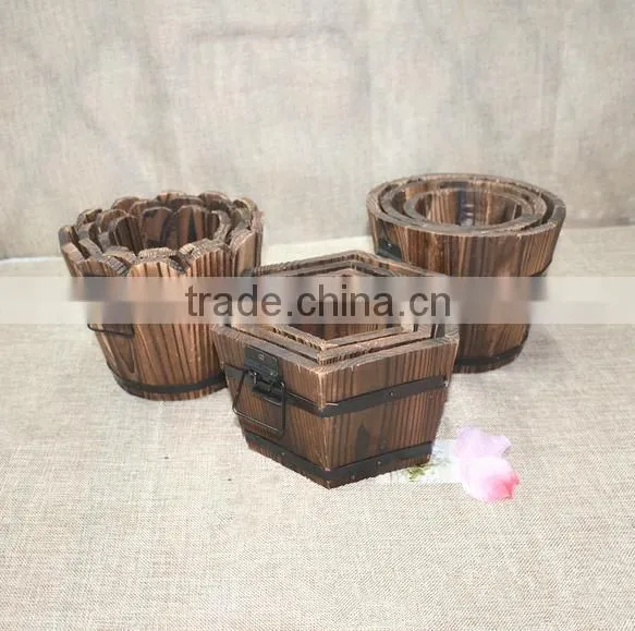 Outdoor Wooden Flower Pot, Wood Planter, Planter Box photo-6
