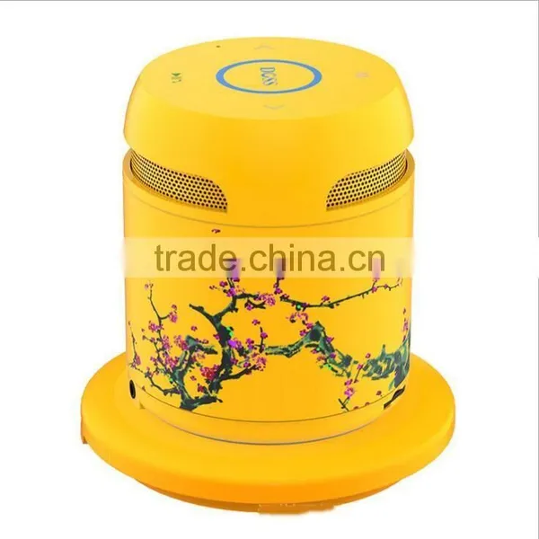 Newest Arrival Ceramic Design Portable Bluetooth Speaker With QI Wireless Charger Bottom/TFCard/Remote Control Bluetooth Speaker photo-3