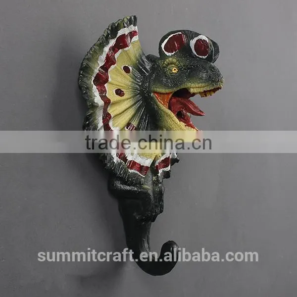 Life-like Resin Decorative Artificial Dragon Wall Mounted Cloth Hook photo-2