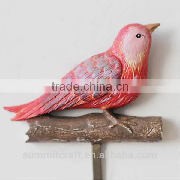 Set of 3 Rustic Home Decorative Resin Bird Wall Hooks photo-4