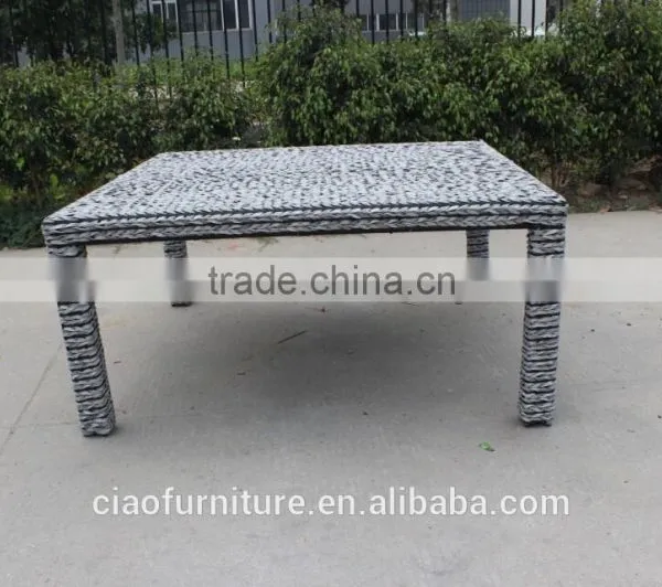 Patio Square Table Rattan Outdoor Dining Table photo-2