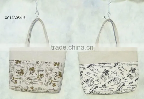 Fashion Canvas Tote Bag With Printed Pattern photo-3