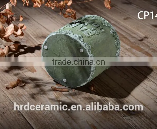 Hot Sale Indoor Antique Cement Flowerpots & Planters photo-2