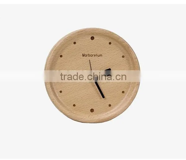 Simple Hot Sale Solid Wood Decorative Wall Digital Clock photo-2