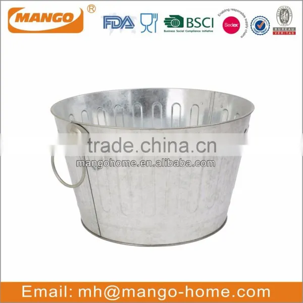 Round Metal Beer Ice Bucket photo-3