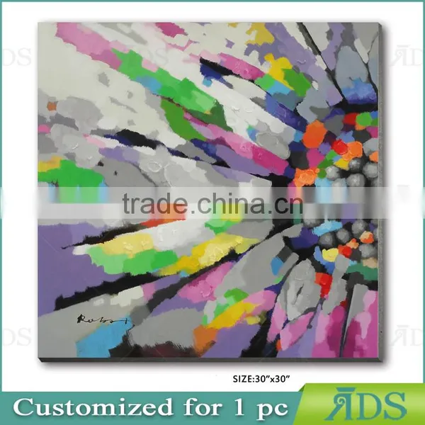 Hot Handmade Beautiful Abstract Oil Painting Flowers photo-2