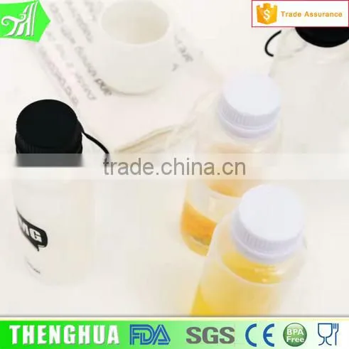 Travel Folding Silicone Water Bottle With Handle Clear Item For Drinks photo-3