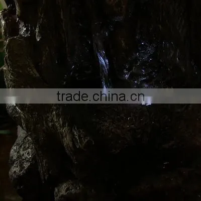 Hollowed Log Tabletop Water Fountain With LED Light photo-5