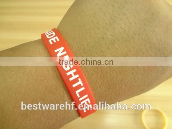 Inkfilled Adult Bulk Cheap Silicone Wristbands photo-6