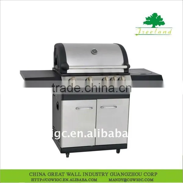 4-Burner Stainless Steel Gas Grill photo-1