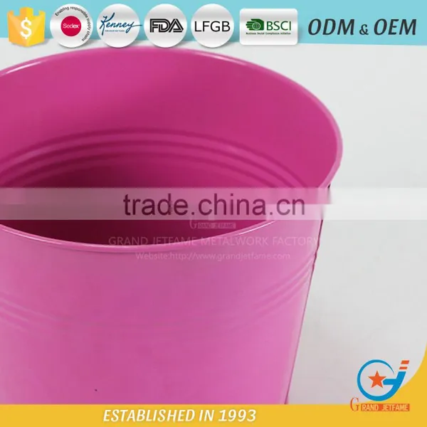 Decorative Plant Pot Covers Outdoor Metal Garden Galvanised Plant Pots photo-4