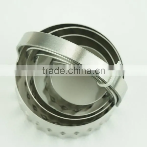 47098 4 Pcs Round Shape Stainless Steel Cookie Cutter Set photo-5