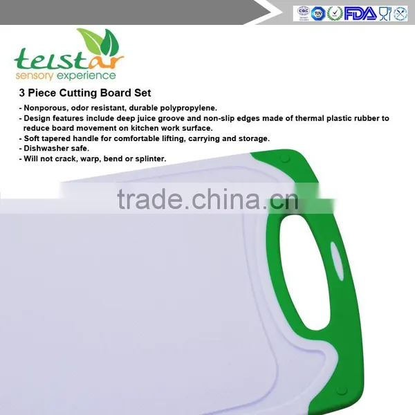 Manufacturer of Promotional Big Medium Small 3 PCS Green Plastic Cutting Board, and PP Cutting Board photo-4