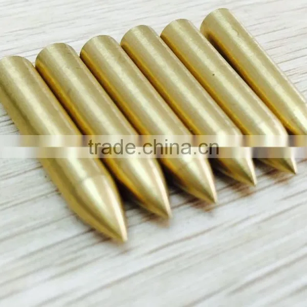 8mm Long Copper Bullet Points For DIY Archery Target Arrows photo-3